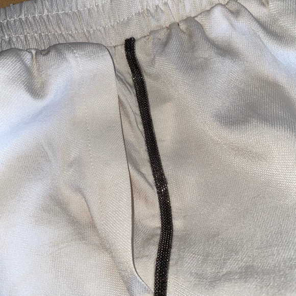 NWT Express Silky Feel Joggers. Silver Metallic Side Stripe Design. Small - Picture 5 of 6
